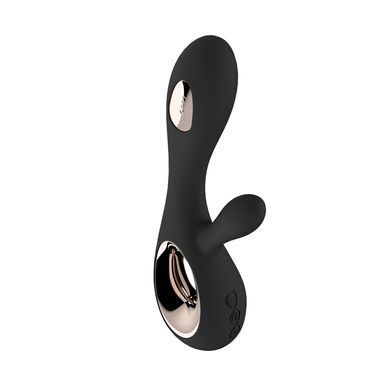 Вібратор-кролик LELO Soraya Wave Black, манливі рухи стовбура SO8112 фото Купити Вібратор-кролик LELO Soraya Wave Black, манливі рухи стовбура  Lelo (Швеція) 13 453 грн