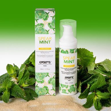 Масажна олія EXSENS Organic Spear Mint 50мл розігрівальна, без цукру, без парабенів, їстівна SO2380 фото Купити Масажна олія EXSENS Organic Spear Mint 50мл розігрівальна, без цукру, без парабенів, їстівна  Exsens (Франція) 646 грн