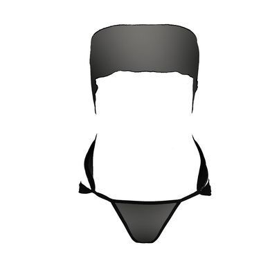 Комплект білизни Passion AMORE SET black, стрінги і ліф у вигляді подарункової стрічки з бантом EL14701 фото Купити Комплект білизни Passion AMORE SET black, стрінги і ліф у вигляді подарункової стрічки з бантом  Passion (Польща) 1 690 грн