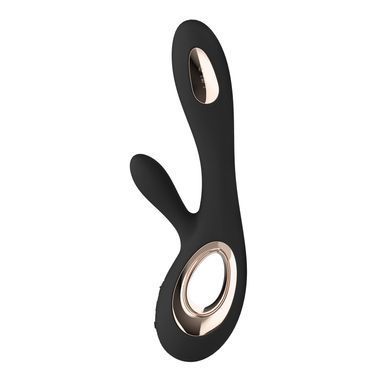 Вібратор-кролик LELO Soraya Wave Black, манливі рухи стовбура SO8112 фото Купити Вібратор-кролик LELO Soraya Wave Black, манливі рухи стовбура  Lelo (Швеція) 13 453 грн