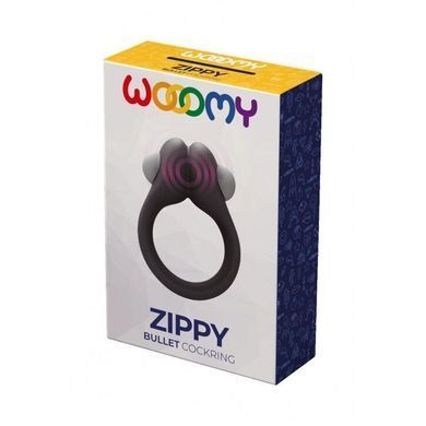 Ерекційне віброкільце Wooomy Zippy, 1 віброрежим, діаметр 3&ndash;4,2 см SO7438 фото Купити Ерекційне віброкільце Wooomy Zippy, 1 віброрежим, діаметр 3&ndash;4,2 см  Wooomy (Іспанія) 812 грн