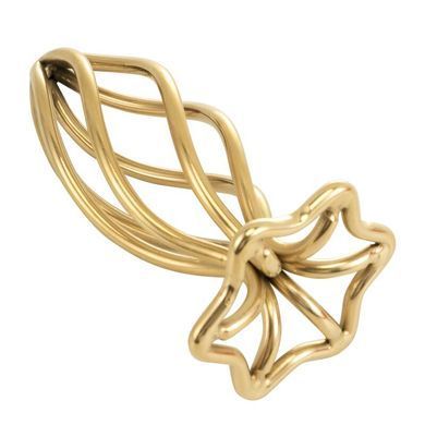 Анальная пробка LOCKINK SEVANDA Hollow Spiral Golden Metal Anal Plug - S size SX0882 фото Купить   LOCKINK (Китай) 775 грн