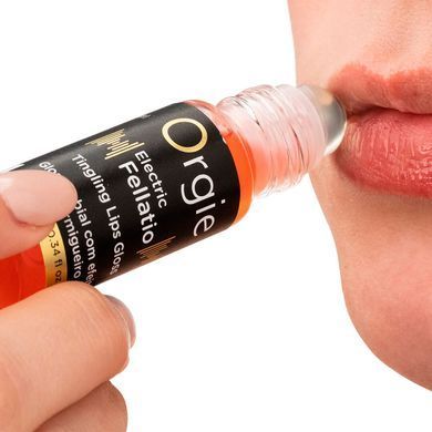 Блиск для губ з ефектом вібрації Orgie Electric Fellatio Lips Gloss, 10 мл, смак фруктового асорті SX1548 фото Купити Блиск для губ з ефектом вібрації Orgie Electric Fellatio Lips Gloss, 10 мл, смак фруктового асорті  Orgie (Бразилія-Португалія) 775 грн