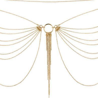 Цепочка на трусики или лиф Bijoux Indiscrets MAGNIFIQUE Waist Chain - Gold, украшение на тело SO2660 фото Купить   Bijoux Indiscrets  1 376 грн