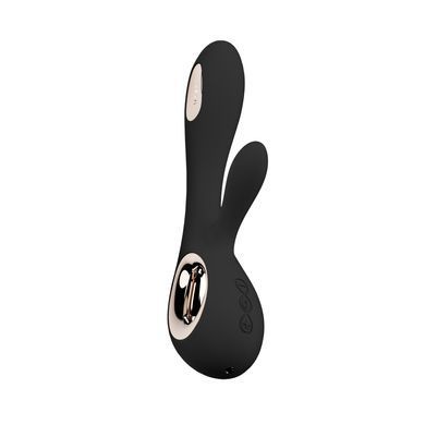 Вібратор-кролик LELO Soraya Wave Black, манливі рухи стовбура SO8112 фото Купити Вібратор-кролик LELO Soraya Wave Black, манливі рухи стовбура  Lelo (Швеція) 13 453 грн