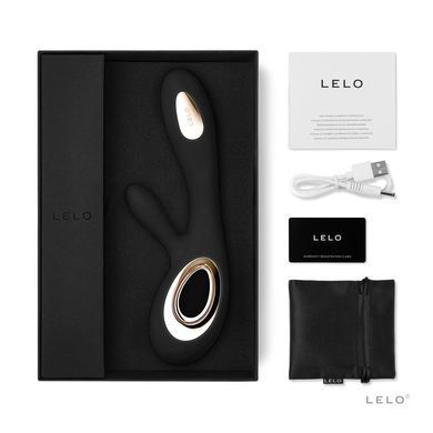 Вібратор-кролик LELO Soraya Wave Black, манливі рухи стовбура SO8112 фото Купити Вібратор-кролик LELO Soraya Wave Black, манливі рухи стовбура  Lelo (Швеція) 13 453 грн