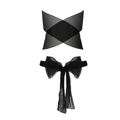 Комплект білизни Passion AMORE SET black, стрінги і ліф у вигляді подарункової стрічки з бантом EL14701 фото Купити Комплект білизни Passion AMORE SET black, стрінги і ліф у вигляді подарункової стрічки з бантом  Passion (Польща) 1 690 грн