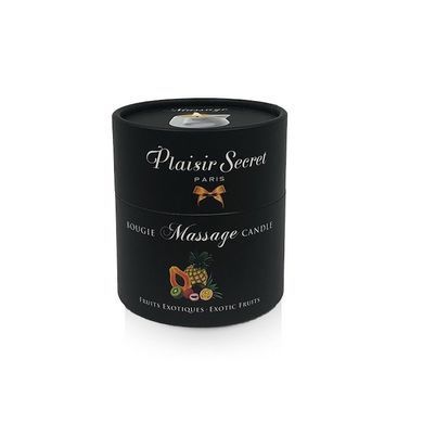 Массажная свеча Plaisirs Secrets Pineapple Mango (80 мл) подарочная упаковка, керамический сосуд SO1852 фото Купить   Plaisirs Secrets (Франція) 803 грн