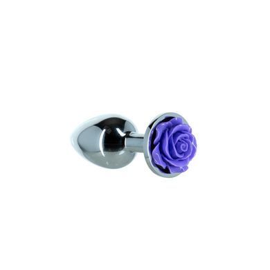 Металлическая анальная пробка Lux Active с розой - Rose Anal Plug - Purple, вибропуля в подарок SO5573 фото Купить   Lux Active (Канада) 627 грн