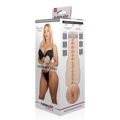 Мастурбатор Fleshlight Girls: Savannah Bond &mdash; From Australia With Love, зі зліпка вульви SO9592 фото Купити Мастурбатор Fleshlight Girls: Savannah Bond &mdash; From Australia With Love, зі зліпка вульви  Fleshlight (США) 3 917 грн