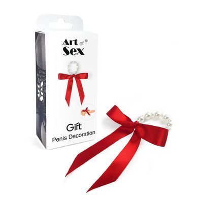 Прикраса на пеніс із перлинами &laquo;Подарунок&raquo; Art of Sex - Gift SO6792 фото Купити Прикраса на пеніс із перлинами &laquo;Подарунок&raquo; Art of Sex - Gift  Art of Sex  175 грн