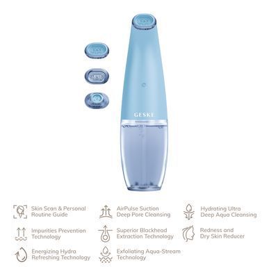 Очищуючий засіб для обличчя GESKE Aqua-Stream Face Cleanser 8в1 starlight HB0395 фото Купити Очищуючий засіб для обличчя GESKE Aqua-Stream Face Cleanser 8в1 starlight  GESKE 2 229 грн