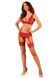 Комплект белья Obsessive Lacelove cupless 3pcs set XS/S Red, бюстгальтер, стринги, пояс для чулок SO8655 фото 6