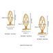 Анальная пробка LOCKINK SEVANDA Hollow Spiral Golden Metal Anal Plug - S size SX0882 фото 8