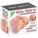 Мастурбатор-півторс з вібрацією Real Body Real Tess, вагіна та анус, 18х15см SO9951 фото 5