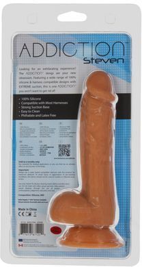 Фалоімітатор ADDICTION Steven 7.5" Silicone Dong Caramel, віброкуля в подарунок SX3155 фото Купити Фалоімітатор ADDICTION Steven 7.5" Silicone Dong Caramel, віброкуля в подарунок  ADDICTION  1 441 грн