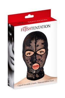 Капюшон для БДСМ Fetish Tentation Patterned fishnet hood SX1373 фото Купить   Fetish Tentation (Франція) 544 грн
