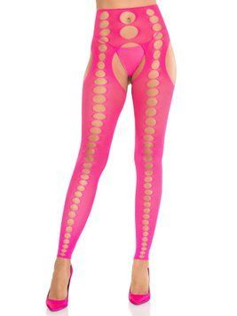 Колготки Leg Avenue Seamless Opaque Footless Suspender Hose One Size Neon Pink SX2764 фото Купить   Leg Avenue (США) 600 грн