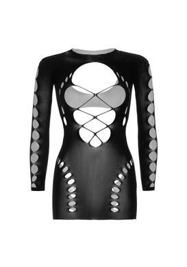 Безшовна мінісукня Leg Avenue Long sleeve cut out mini dress One size Black SO8570 фото Купити Безшовна мінісукня Leg Avenue Long sleeve cut out mini dress One size Black  Leg Avenue (США) 1 108 грн