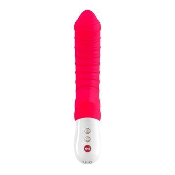 Вібратор для точки G Fun Factory TIGER india red, ребристий, підходить для анальної стимуляції SX0939 фото Купити Вібратор для точки G Fun Factory TIGER india red, ребристий, підходить для анальної стимуляції  Fun Factory (Німеччина) 3 372 грн
