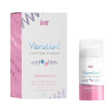 Жидкий вибратор Intt Vibration Cotton Candy (15 мл), густой гель, очень вкусный, действует до 30 мин SO9812 фото Купить   Intt (Бразилія-Португалія) 812 грн