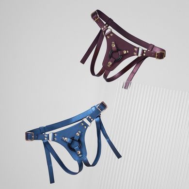 Трусики для страпона Strap-On-Me Harness Generous Blue, One Size, штучна шкіра, регульовані ремені, змінні кріплення для дилдо SX0673 фото Купити Трусики для страпона Strap-On-Me Harness Generous Blue, One Size, штучна шкіра, регульовані ремені, змінні кріплення для дилдо  Strap-On-Me (Франція) 3 381 грн