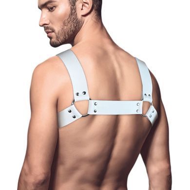 Чоловіча портупея на груди з натуральної шкіри Feral Feelings - Bulldog Harness White SO9412 фото Купити Чоловіча портупея на груди з натуральної шкіри Feral Feelings - Bulldog Harness Black  Feral Feelings  1 257 грн