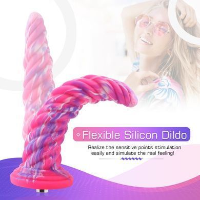 Фантазийный фаллоимитатор 10.12&Prime; для секс-машин Hismith Silicone Dildo rose Monster Series, KlicLok SO6215 фото Купить   Hismith (Китай) 3 085 грн