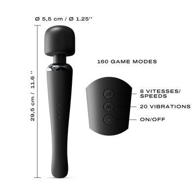 Мощный вибромассажер Dorcel Megawand Black перезаряжаемый, 160 режимов SO1403 фото Купить Мощный вибромассажер Dorcel Megawand Black перезаряжаемый, 160 режимов  Dorcel 3 413 грн