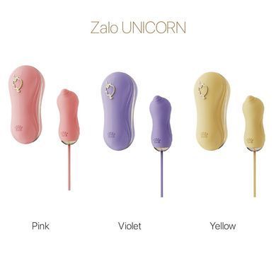 Набір 2в1 Zalo &mdash; UNICORN Yellow, віброяйце + вакуумний стимулятор SO6686 фото Купити Набір 2в1 Zalo &mdash; UNICORN Pink, віброяйце + вакуумний стимулятор  Zalo (США) 3 372 грн