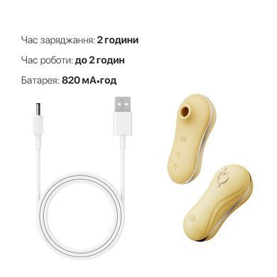 Набір 2в1 Zalo &mdash; UNICORN Yellow, віброяйце + вакуумний стимулятор SO6686 фото Купити Набір 2в1 Zalo &mdash; UNICORN Pink, віброяйце + вакуумний стимулятор  Zalo (США) 3 372 грн