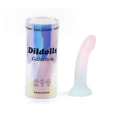 Дилдо с градиентом и блестками Love To Love Dildolls &mdash; Galactica, ультрамягкий SO9012 фото Купить   Love To Love (Франція) 1 903 грн