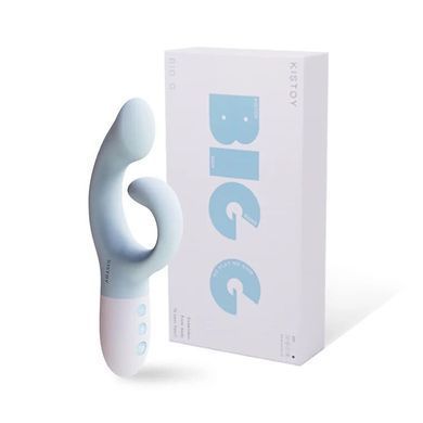 Вібратор-кролик для точки G KISTOY Big G Blue, вигнутий відросток, автоматичний підігрів SO8706 фото Купити Вібратор-кролик для точки G KISTOY Big G Blue, вигнутий відросток, автоматичний підігрів  KISSTOY (Китай) 2 457 грн