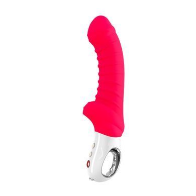 Вибратор для точки G Fun Factory TIGER india red, ребристый, подходит для анальной стимуляции SX0939 фото Купить   Fun Factory (Німеччина) 3 372 грн