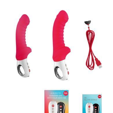 Вибратор для точки G Fun Factory TIGER india red, ребристый, подходит для анальной стимуляции SX0939 фото Купить   Fun Factory (Німеччина) 3 372 грн