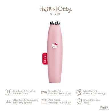 Мікрострумова ручка для підтяжки шкіри обличчя GESKE MicroCurrent Face-Lift Pen 6в1 by Hello Kitty purple HB0251 фото Купити Мікрострумова ручка для підтяжки шкіри обличчя GESKE MicroCurrent Face-Lift Pen 6в1 by Hello Kitty purple  GESKE 1 919 грн