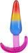 Набір анальних пробок Doc Johnson Crystal Jellies - Anal Trainer Set - Rainbow (м'яте паковання!!!) SX4435-R фото 3