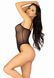 Еротичне боді Leg Avenue Cami bodysuit with thong Black S/M, на бретелях SO9166 фото 4