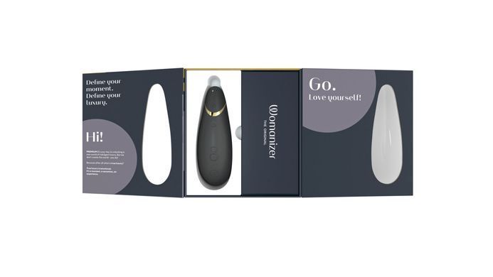Вакуумный клиторальный стимулятор Womanizer Premium 2 - Black, функции Autopilot и Smart Silence SO8749 фото Купить   Womanizer (Німеччина) 6 467 грн