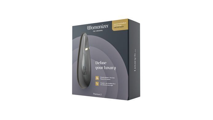 Вакуумный клиторальный стимулятор Womanizer Premium 2 - Black, функции Autopilot и Smart Silence SO8749 фото Купить   Womanizer (Німеччина) 6 467 грн