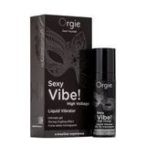 Рідкий вібратор Orgie Sexy Vibe! High Voltage, 15 мл, ефект мурашок + дуже потужна вібрація SX1550 фото Купити Рідкий вібратор Orgie Sexy Vibe! High Voltage, 15 мл, ефект мурашок + дуже потужна вібрація  Orgie (Бразилія-Португалія) 1 164 грн