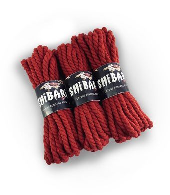 Хлопковая веревка для Шибари Feral Feelings Shibari Rope, 8 м красная SO4003 фото Купить   Feral Feelings (Україна) 322 грн
