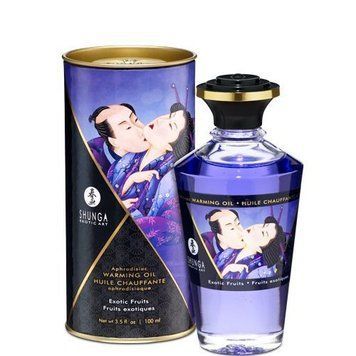 Разогревающее масло Shunga Aphrodisiac Warming Oil - Exotic Fruits (100 мл) без сахара, вкусный SO2495 фото Купить   Shunga (Канада) 1 145 грн