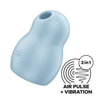 Вакуумний стимулятор з вібрацією Satisfyer Pro To Go 1 Blue SO7798 фото Купити Вакуумний стимулятор з вібрацією Satisfyer Pro To Go 1 Blue  Satisfyer (Німеччина) 1 588 грн