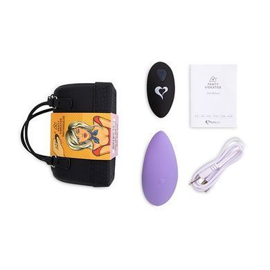 Вибратор в трусики FeelzToys Panty Vibrator Purple с пультом ДУ, 6 режимов работы, сумочка-чехол SO3850 фото Купить   FeelzToys (Нідерланди) 1 524 грн