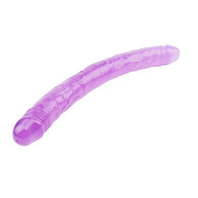 Фаллоимитатор&nbsp;двухсторонний фиолетовый&nbsp;Chisa&nbsp;Hi-Rubber 46 см *4,7 см Chisa &mdash; фото