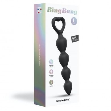 Анальная цепочка Love To Love BING BANG L - BLACK ONYX SO5083 фото Купить   Love To Love (Франція) 831 грн