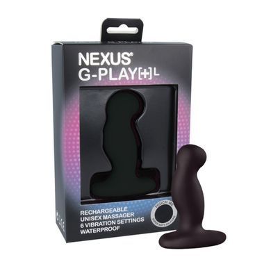 Вібромасажер простати Nexus G-Play Plus L Black, макс діаметр 3,5 см, перезаряджуваний GPL001 фото Купити Вібромасажер простати Nexus G-Play Plus L Black, макс діаметр 3,5 см, перезаряджуваний  Nexus  1 861 грн