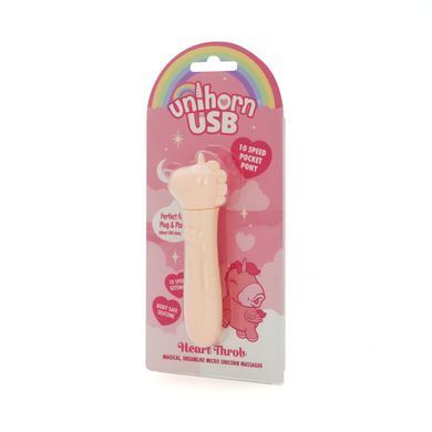 Вібратор-єдиноріжка Unihorn USB Bullet &ndash; Heart Throb, віброкуля, USB-зарядка, 10 режимів SX2866 фото Купити Вібратор-єдиноріжка Unihorn USB Bullet &ndash; Heart Throb, віброкуля, USB-зарядка, 10 режимів  Unihorn (Великобританія) 1 108 грн