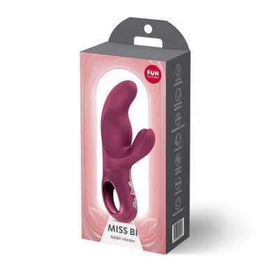 Вібратор-кролик Fun Factory MISS BI Wine Red, 2 незалежні мотори, діаметр 4,2 см SX4244 фото Купити Вібратор-кролик Fun Factory MISS BI Wine Red, 2 незалежні мотори, діаметр 4,2 см  Fun Factory  1 659 грн
